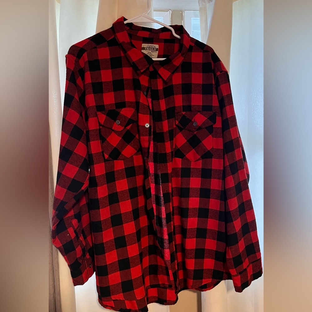 Buffalo Plaid Men's Casual Button Down Shirt
